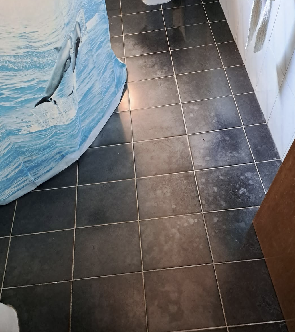 Buongiorno a tutti, come posso togliere queste macchie di calcare dal pavimento del bagno? (causate dagli schizzi della doccia senza cabina; restano anche se passo subito lo straccio). Grazie mille Vedi meno